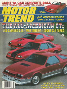MOTOR TREND 1983 JULY - AMERICAN MUSCLE, BITTER SC